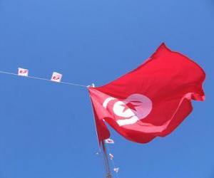 yapboz Tunus bayrağı